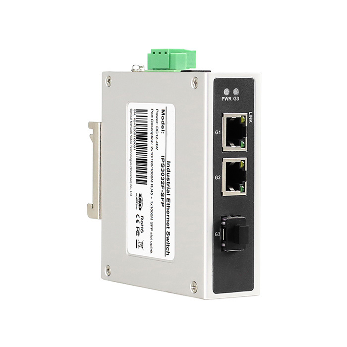 2Port-PoE-10-100-1000Base-T-to-1x1000Base-x-SFP-Industrial-switch